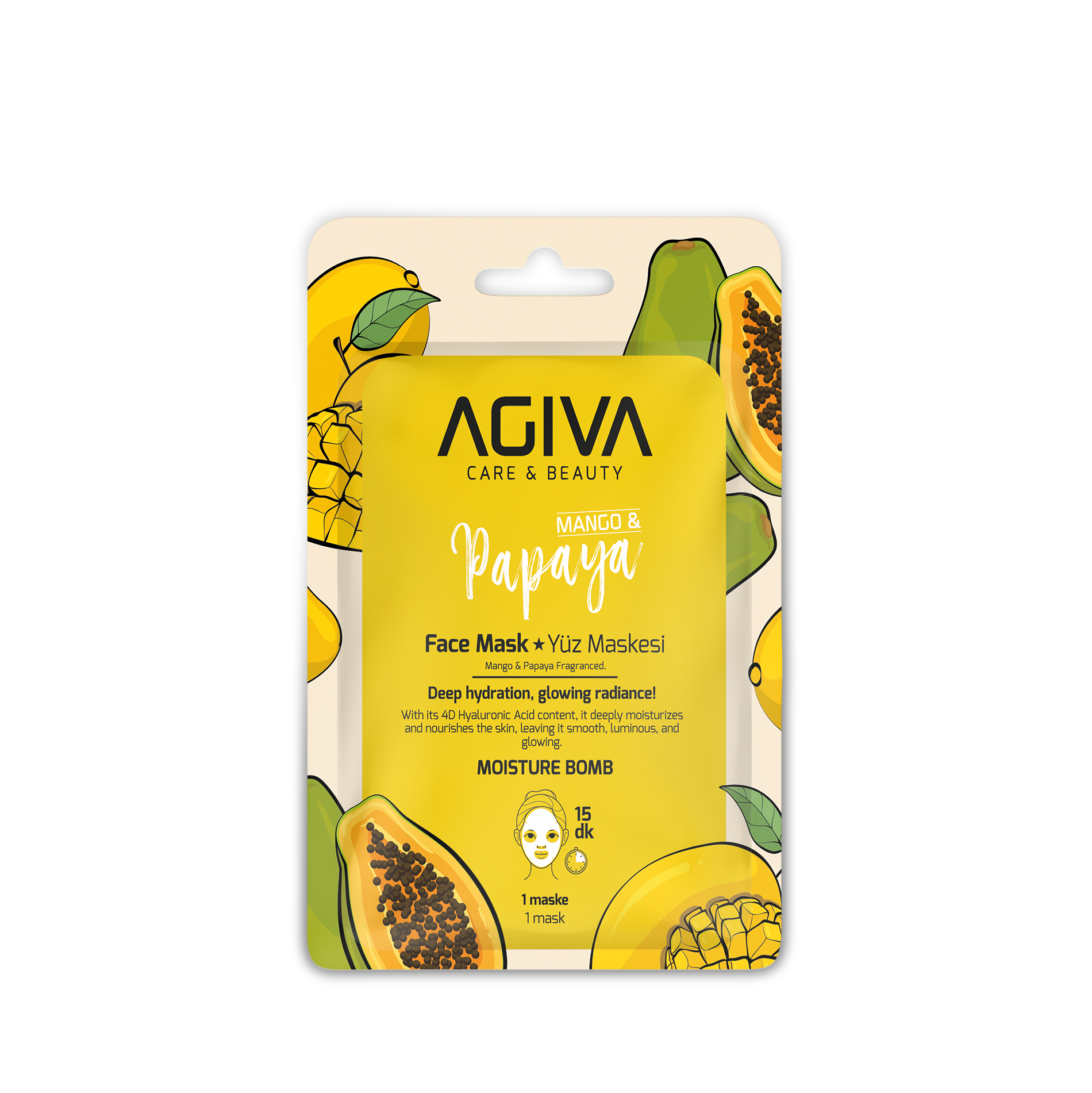 Mango & Papaya Moisture Bomb Yüz Maskesi